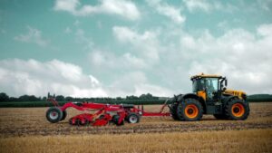 diskový podmietač Kverneland Qualidisc Pro pri práci na strnisku